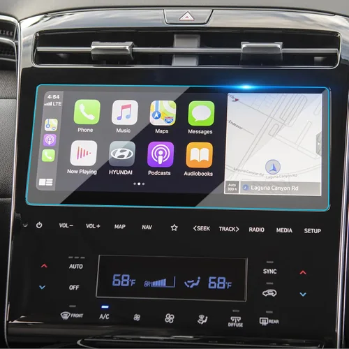 TTCR-II Protector de pantalla compatible con Hyundai Tucson 2022-2024, protector de pantalla táctil Santa Cruz de 10.25 pulgadas, protector de
