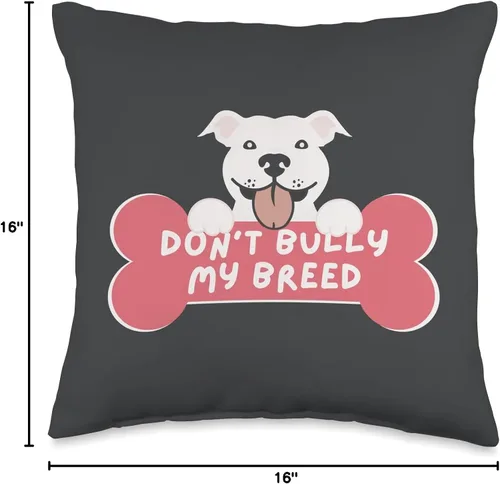 Miniatura 4 de jovy fits Don't Pit Bull and Bully Breed Lover - Almohada de regalo, 16 x 16 pulgadas, multicolor