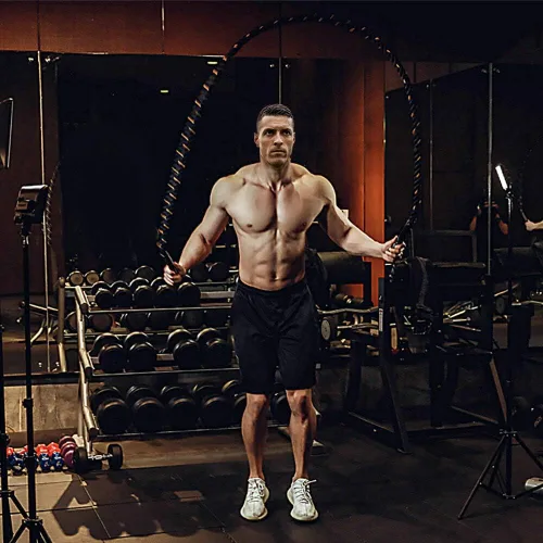 Miniatura 4 de Cuerdas de Salto Pesadas para Fitness 2LB/3LB/5LB, Cuerda de Salto Pesada para Adultos, Cuerda de Ejercicio para Hombres y Mujeres, Entrenamiento