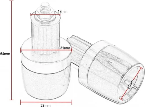Miniatura 6 de Tapón de extremo para manillar de motocicleta, universal para manillar, extremos de contrapeso, barra deslizante, tapón para FA & zer FZ8 FZ 8 7/8
