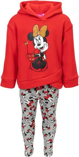 Miniatura 5 de Disney - Sudadera con capucha y leggings de vellón con diseño de Minnie Mouse