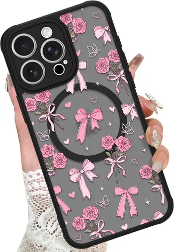 Miniatura 73 de KANGHAR - Funda para iPhone 11 [Compatible con Magsafe] Patrón estampado de leopardo Lindo guepardo Funda protectora magnética para niñas, mujeres