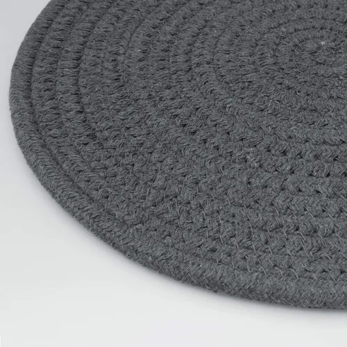 Miniatura 5 de 2 piezas de almohadillas calientes para mesa de algodón puro tejido redondo para ollas calientes para cocinar diámetro 11.8 pulgadas