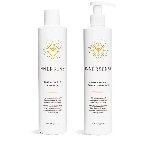 INNERSENSE Organic Beauty - Champú de baño para el cabello Natural Color Awakening + Acondicionador Color Radiance | No tóxico, libre de crueldad,