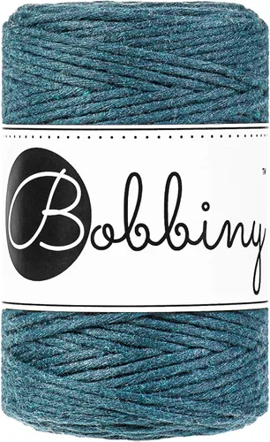 Miniatura 40 de Bobbiny Cordón de macramé de una sola capa para bebé de 0.069 pulgadas (100% algodón reciclado)