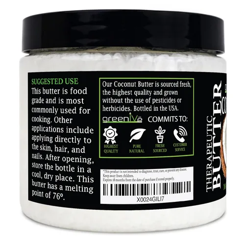 Miniatura 3 de GreenIVe - Aceite de coco crudo virgen 100% puro - Orgánico - Puro - Virgen - Exclusivo en Amazon (16 onzas)