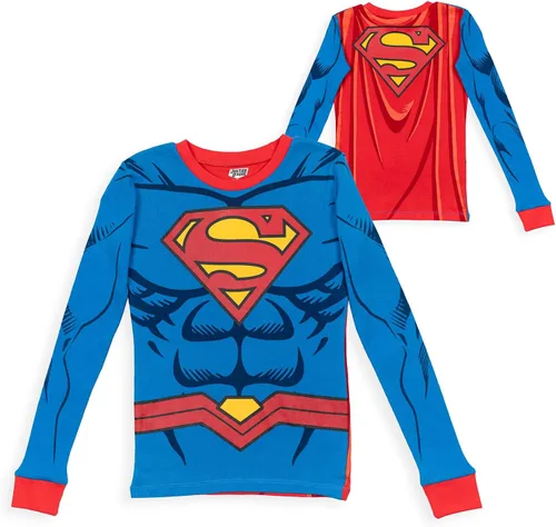 Miniatura 4 de DC Comics Justice League Superman Batman The Flash - Pijama de cosplay para niños pequeños a grandes
