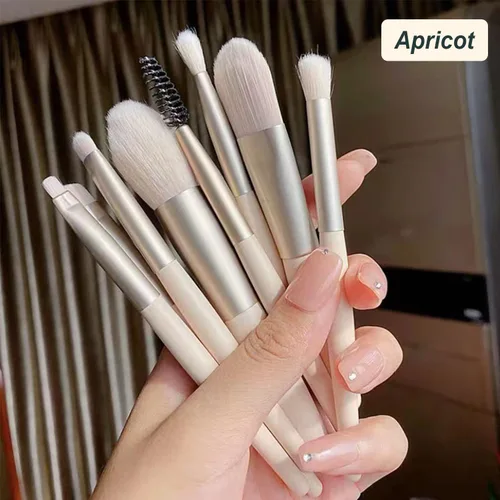 Miniatura 4 de Juego de 8 brochas de maquillaje, mini brochas de maquillaje, brochas de maquillaje, mezcla de rubor, corrector de sombra de ojos, delineador