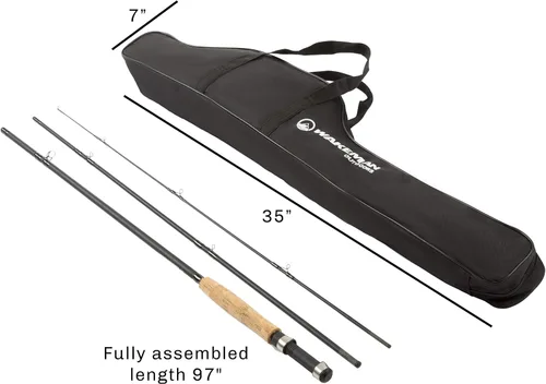 Miniatura 2 de Wakeman Outdoors Fly Fishing Rod & Reel Combo Starter Kit with Case and Accessories