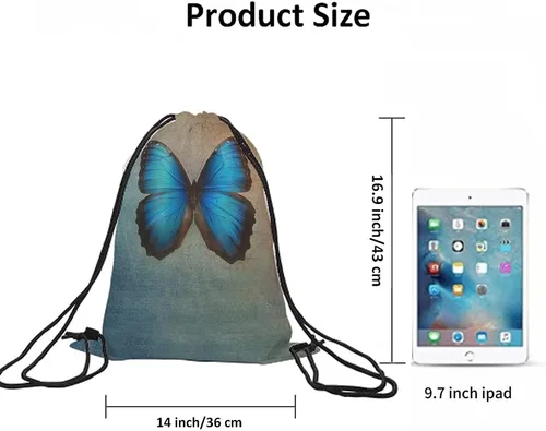 Miniatura 6 de Beabes No Drama Llama Cordón Bolsas Mochila Bolsa Gimnasio Saco Bolsa con Cordón, Multi-a37, Mochilas de viaje