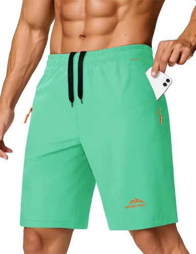 Miniatura 140 de TACVASEN Pantalones cortos deportivos para correr para hombre, 9 pulgadas, de secado rápido, pantalones cortos ligeros de verano, 3 bolsillos