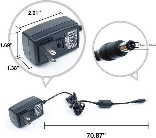 Miniatura 3 de Plustek Adaptador de corriente 24V 1.25A para OpticPro A320L, OpticBook A300 Plus, SmartOffice PS506U, PS3140U, PS3180U uso
