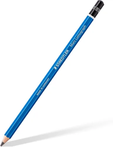 Miniatura 2 de STAEDTLER Mars Lumograph 8B Lápiz de dibujo de grafito, suave, resistente a la rotura, 12 unidades, 100-8B
