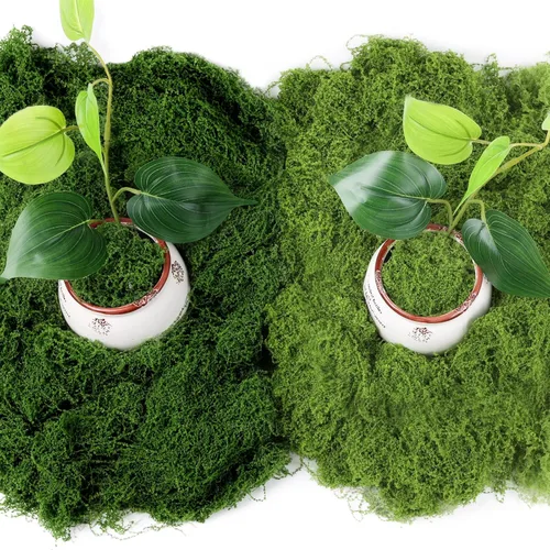 Jollidecor Musgo artificial para plantas en maceta, 7.06 onzas de musgo verde falso para manualidades, relleno de maceta de musgo decorativo