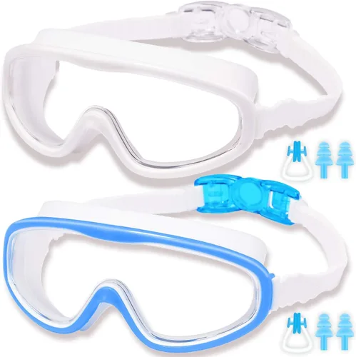 Miniatura 9 de EasYoung Paquete de 2 gafas de natación para niños, gafas de natación de visión amplia para niños de 3 a 15 años