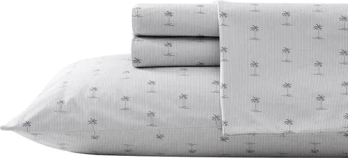 Miniatura 169 de Tommy Bahama - Juego de sábanas tamaño King, ropa de cama de percal 100% algodón con una sensación crujiente y fresca, sábanas con sábana bajera