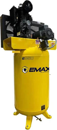 Miniatura 9 de EMAX Compresor de aire estacionario E350 - 5hp 80 Gal. Compresor industrial monofásico de 2 etapas con bomba lubricada a presión y sistema de aire