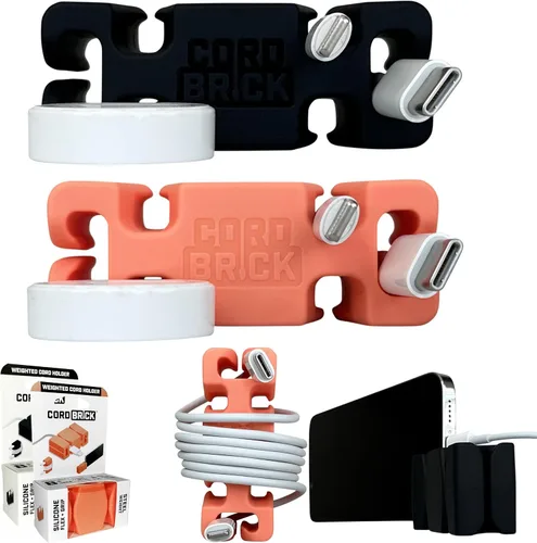 Miniatura 21 de CordBrick Rellenos para Calcetines para Adultos Gestión de Cables Soporte de Cable con Peso Envoltorio de Cable Soporte para Teléfono - Organizador