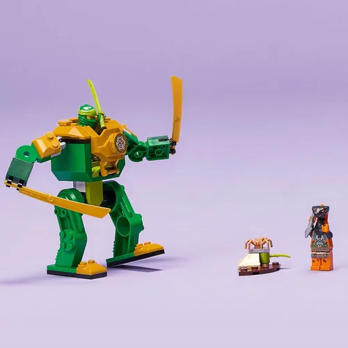 Miniatura 4 de LEGO NINJAGO Lloyd's Ninja Mech Battle Figura de acción 71757 para niños, niños y niñas a partir de 4 años con figura de serpiente y minifigura