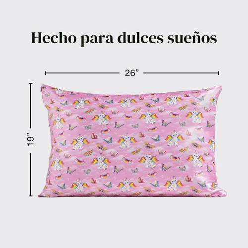 Miniatura 3 de Lisa Frank x Kitsch - Funda de almohada de satén con cremallera para cabello y piel, más suave que las fundas de almohada de seda, funda de almohada