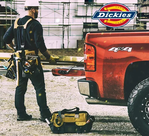 Miniatura 6 de Dickies Delantal de taller con pechera, 16 bolsillos Negro
