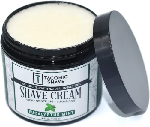 Miniatura 4 de Taconic Shave, Crema de afeitado totalmente natural – Crema de afeitar altamente concentrada para hombres y mujeres – 4 oz. Crema de afeitar