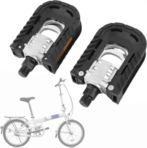 Miniatura 2 de Pedal plegable, 1 par de pedales plegables dobles para bicicleta de carretera, accesorio de bicicleta plegable