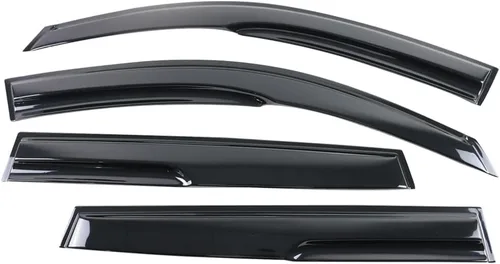 IKON MOTORSPORTS - Visera de ventana compatible con Toyota RAV4 XU40 2006-2012, tinte de humo acrílico y semitransparente, protector de sombra de