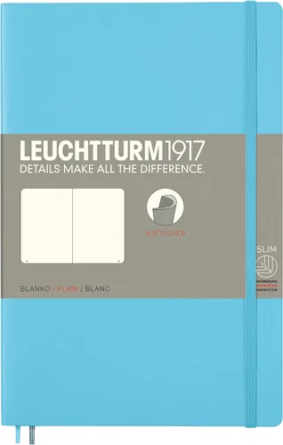Miniatura 44 de LEUCHTTURM1917 - Cuaderno de tapa blanda de tapa blanda B6+ - 123 páginas numeradas para escribir y escribir en diario (Doted, Sage)