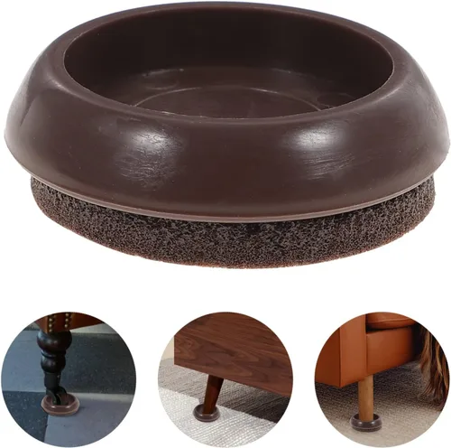 Miniatura 6 de Cabilock Protectores de suelo para patas de sofá, 10 unidades, almohadillas de fieltro, tazas para sillas mecedoras, protector de piso de madera dura