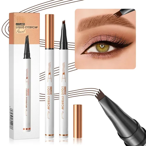 Miniatura 6 de Yulinlon Q707 Lápiz de Cejas Preciso de 4 Puntas – Lápiz de Cejas Impermeable de Larga Duración para Cejas Naturales y Definidas – Fácil de Usar