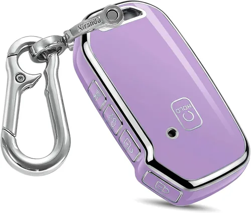 Miniatura 9 de Kirsnda - Funda para llavero Kia con hebilla de metal, funda protectora de TPU suave, 4-5 botones para llavero remoto Kia Cerato Ceed Forte NIRO