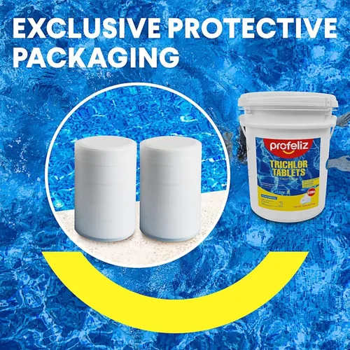 Miniatura 3 de PROFELIZ Tabletas de cloro para piscina de 3 pulgadas, desinfectante de spa de disolución lenta, elimina bacterias, algas, cloro estabilizado