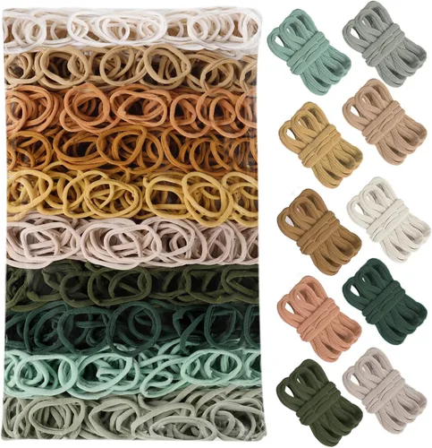 800 PCS bucles de tejido de 7 pulgadas de tamaño tradicional temática neutra, 10 colores para telar de agarraderas, bucles de repuesto para tejido