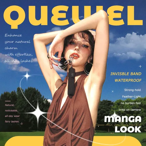 Miniatura 7 de QUEWEL Fairy-Lash-Clusters, 144 piezas Manga-Lash-Clusters Mix10-18mm Banda Invisible Natural Finas Clusters de Pestañas para Extensiones