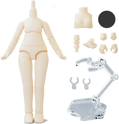 Miniatura 13 de Cuerpo de Muñeca BJD a Escala 1/12 9.6cm/11cm YMY2 Cuerpo de Figuras de Acción de Reemplazo Accesorios para Muñecas (Blanco Normal, 9.6cm)