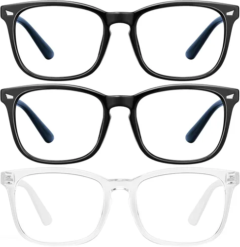 Miniatura 38 de hunsquer Gafas de luz azul para mujer/hombre, gafas de luz azul para computadora negro (806803blacktoucha)