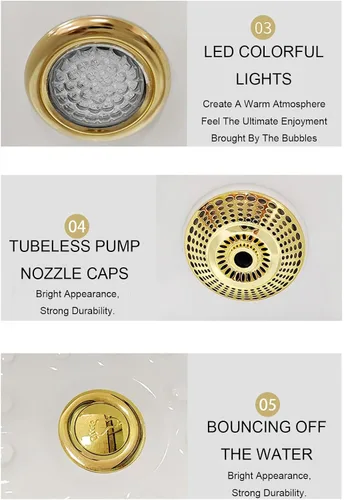 Miniatura 5 de DOSSAE Bañera de remojo de pies, bañera extra grande para remojo de pies, cubo de pies Acrliy, masajeador de pies y balde de pies masajeador