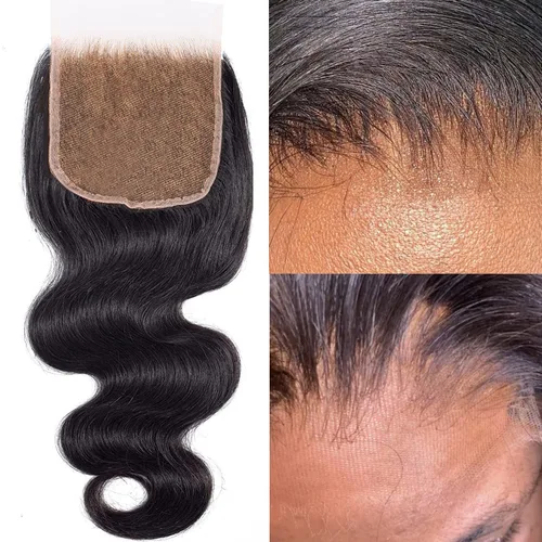 Miniatura 16 de Encaje frontal HD real de 13 x 4 pulgadas, ultra fino, encaje suizo HD, nudos blanqueados, cierre frontal, cabello humano virgen prearrancado