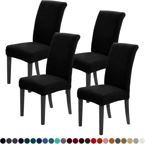 Miniatura 86 de Joccun Fundas para Sillas de Comedor Juego de 2, Fundas Elásticas para Sillas de Comedor Fundas para Sillas de Comedor Protector de Asiento, Funda