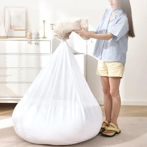 Miniatura 3 de VILLCASE Bolsa de puf para sofá, funda de forro interior, tela de malla transpirable, bolsa de repuesto para sofá perezoso, fácil de forrar para uso