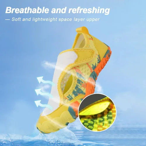 Miniatura 3 de Orgonite Zapatos de agua para niños y niñas, zapatos de playa, calcetines acuáticos, zapatos descalzos de secado rápido, zapatos de natación ligeros
