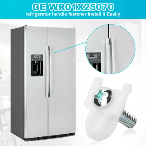 Miniatura 6 de WR01X25070 Reemplazo de perno de montaje de manija de puerta de refrigerador GE Asamblea de sujeción de manija de congelador AP7175647 WR01X39781