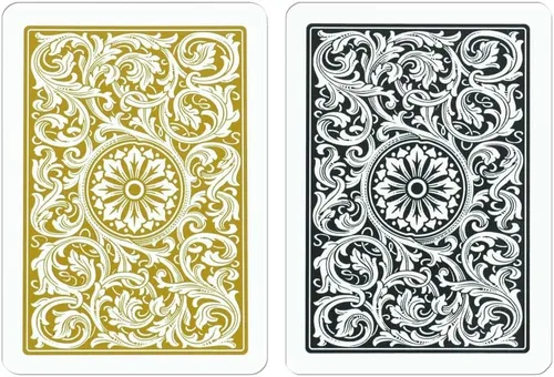 Miniatura 3 de Copag 1546 Design - Juego de cartas 100% de plástico, tamaño de póquer (estándar) negro/dorado (índice jumbo, 1 juego)