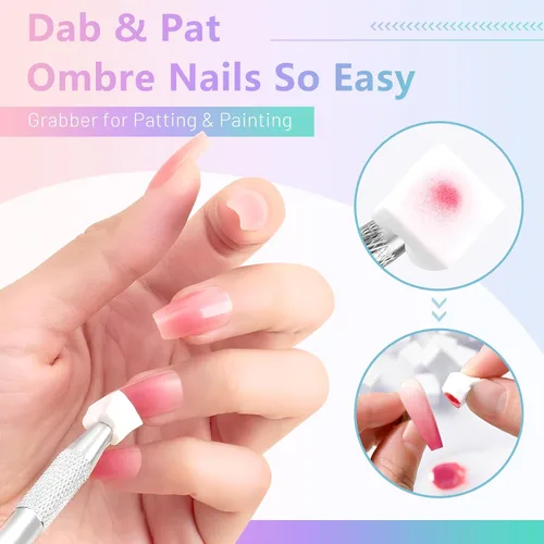 Miniatura 3 de ABAC Esmalte de uñas de gel sólido con purpurina de 24 colores, sin hema, esmalte de uñas de gel degradado, gel de uñas Pat Paint, tonos de sirena