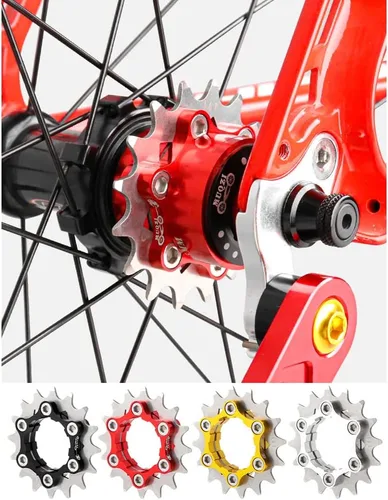 Miniatura 5 de Kit de conversión de velocidad única Bibike 13T/14T/15T/16T/17T/18T/20T/22T Cassette de velocidad única y espaciadores