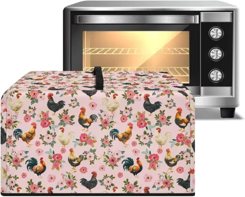 Miniatura 22 de Cubierta para horno de microondas a prueba de polvo, para encimera, freidora de aire, tostadora, horno, para decoración interior del hogar, L, 20.9