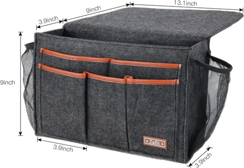 Miniatura 3 de Zafit Organizador de mesita de noche, organizador de almacenamiento de mesita de noche, organizador de mesita de noche, organizador para revistas
