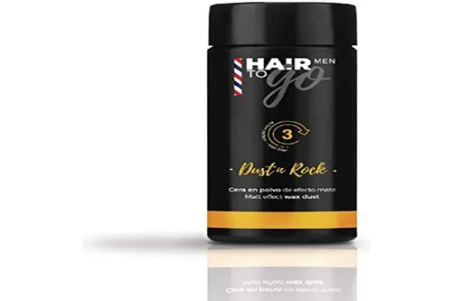 Lendan - Cera capilar en polvo para hombres - Dust 'n Rock - 0.35 oz - Cera mate - Polvo texturizante - con carbón activado y ginseng - Añade