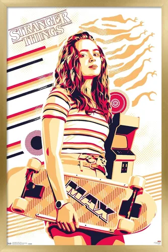Miniatura 9 de Trends International Netflix Stranger Things: Season 3 - Póster de pared máximo, 14.725 x 22.375 pulgadas, versión enmarcada de madera de granero